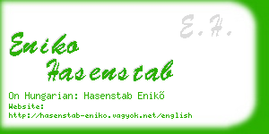 eniko hasenstab business card